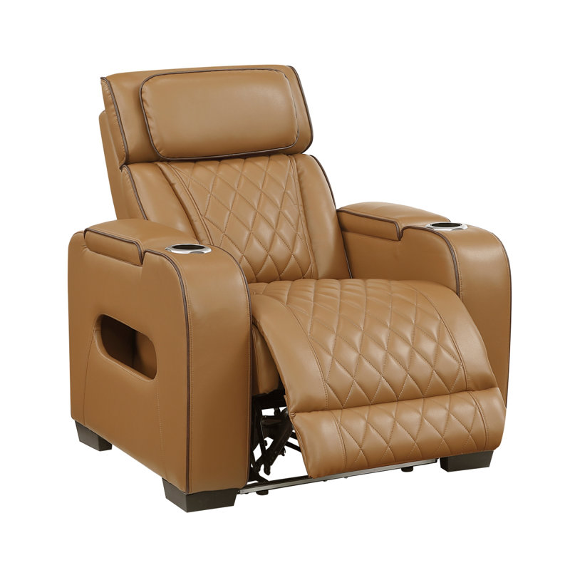 Fauteuil inclinable électrique Fairway, Brun