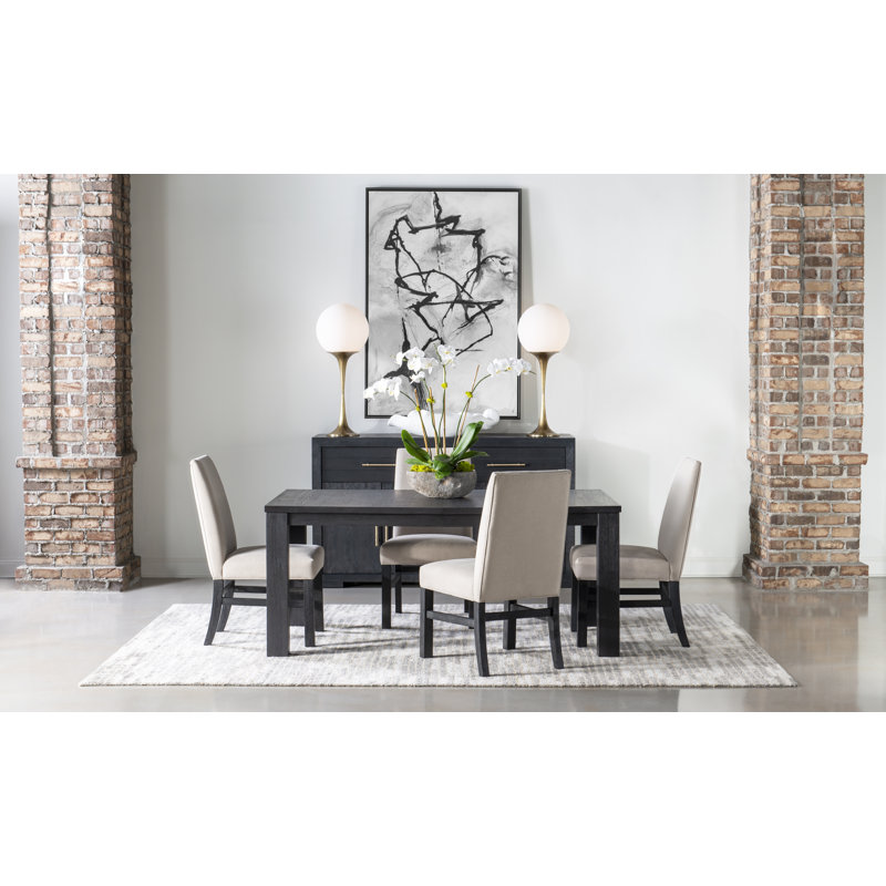Appleton Dining Table, Charred Oak