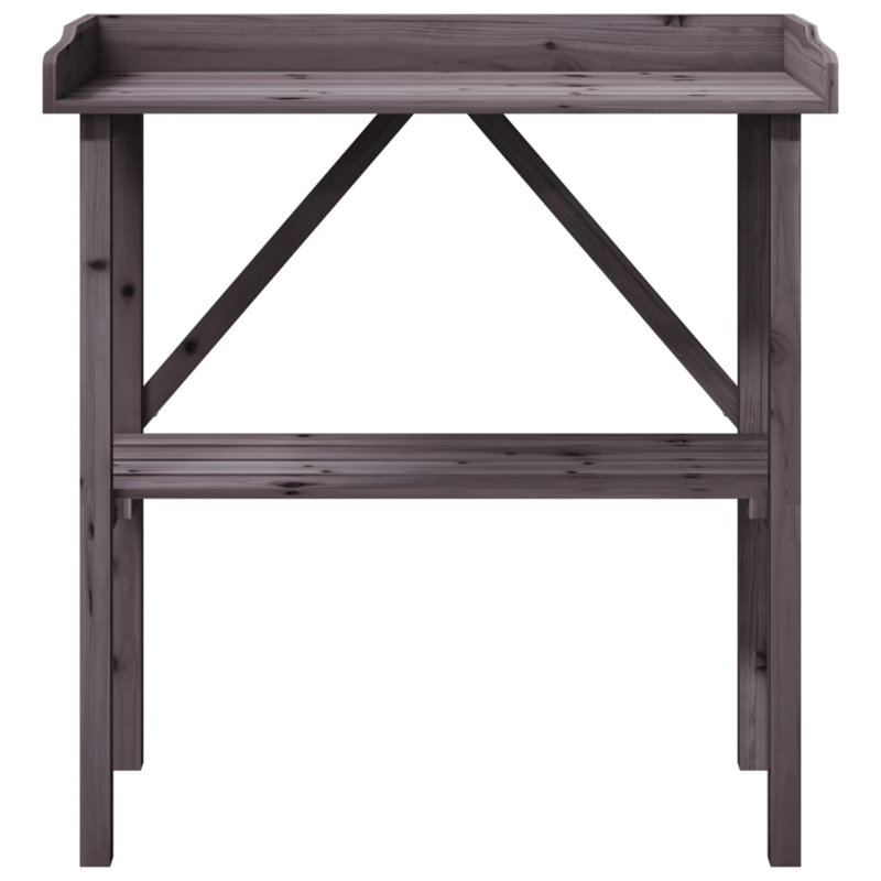 Yawen Wood Plant Stand, Grey