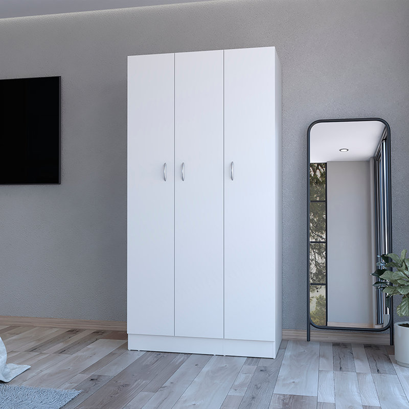 Garde-robe Erie, chambre à coucher, Blanc