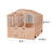 8 ft. W x 12 ft. D Cedar Wood Greenhouse