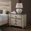 Ensemble de chambre à coucher contemporain 3 pièces, un lit et deux tables de chevet-1155016713-1155016714