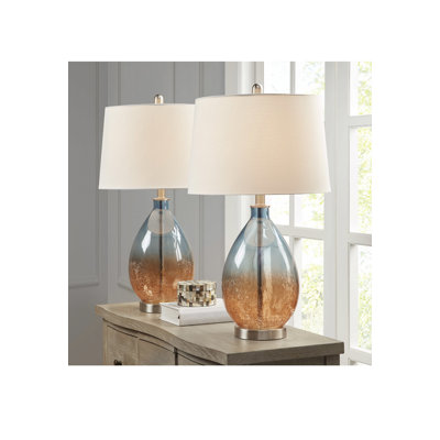 Lampe de table en verre Seianna