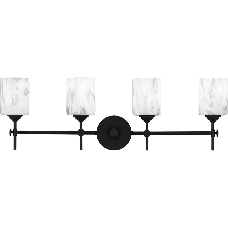Luminaire de salle de bain noir mat Wike, 4