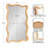 Rectangle Rattan Bathroom Wall Mirror