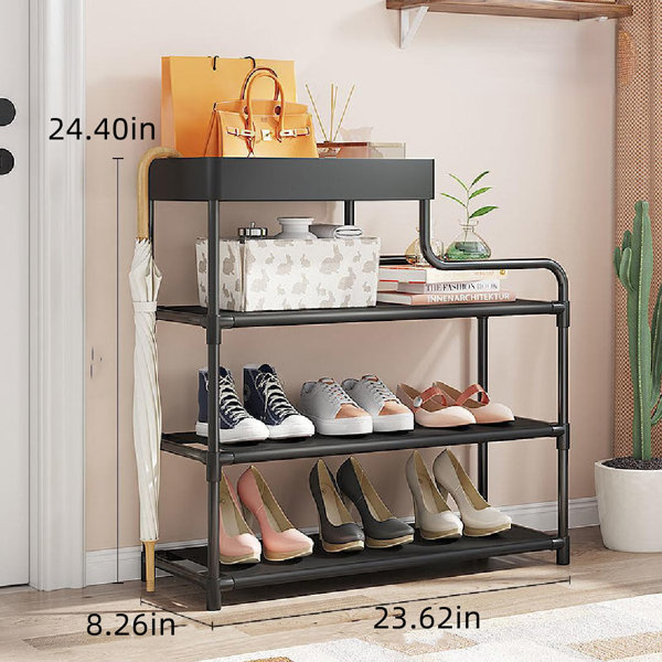 9 Pair Shoe Rack Rebrilliant