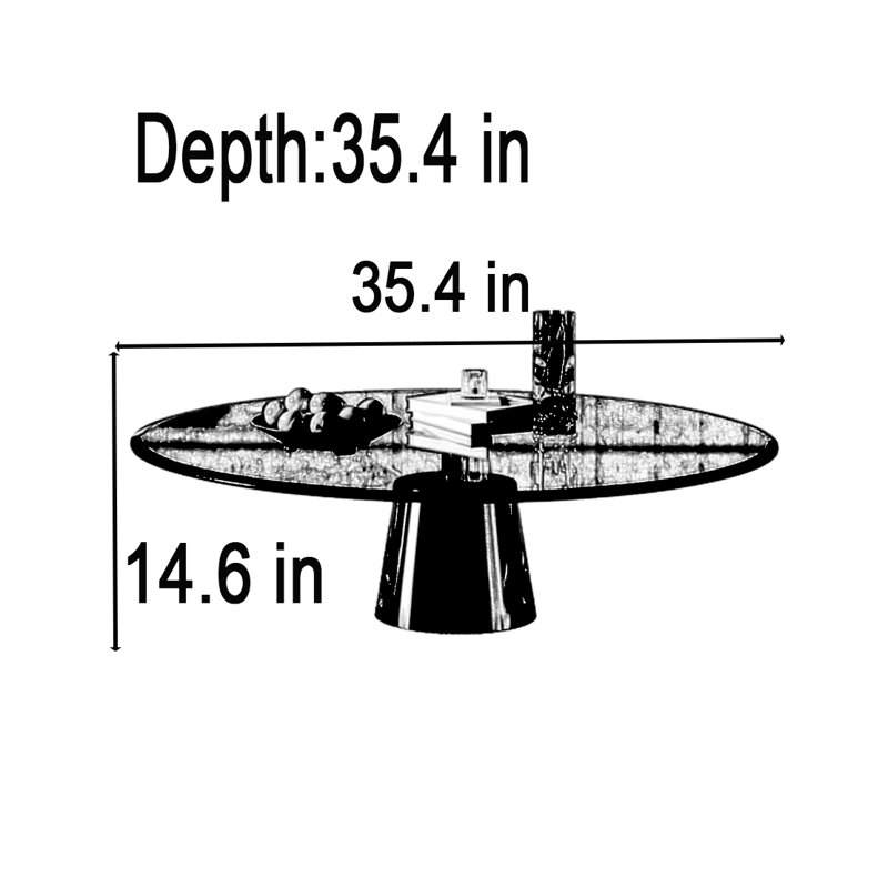 Kovary, 14.6" H x 35.4" L x 35.4" W