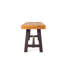 Bancs d'extérieur Carlisle, brun sablé + métal rustique (ensemble de 2)-24344962