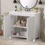 Rangement pour meuble-lavabo 36 po avec lavabo en céramique-120194441