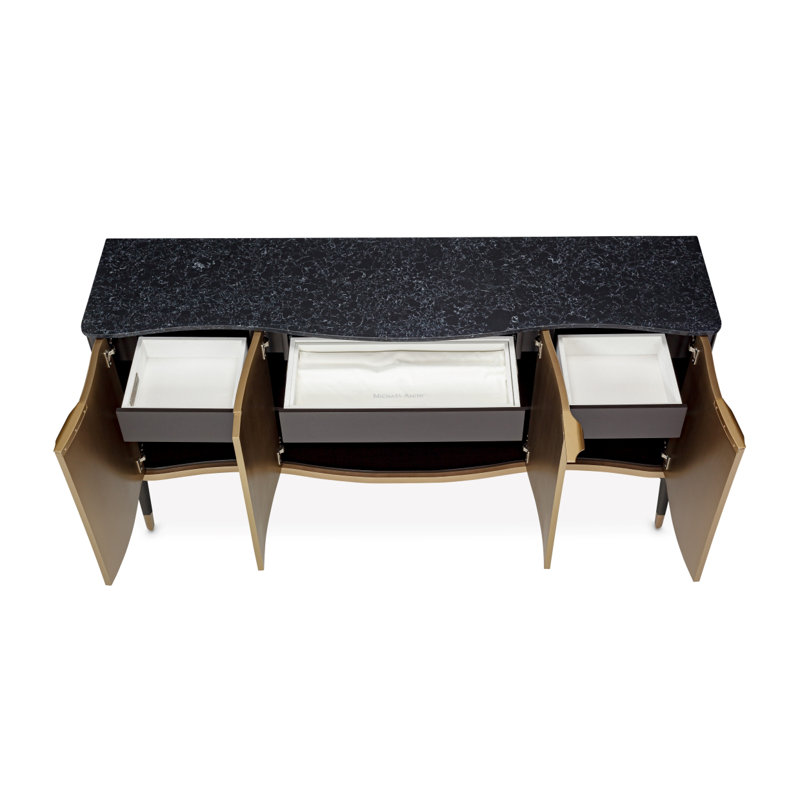 Malibu Crest 74.5'' W Sideboard, Dark Espresso/Mahogany