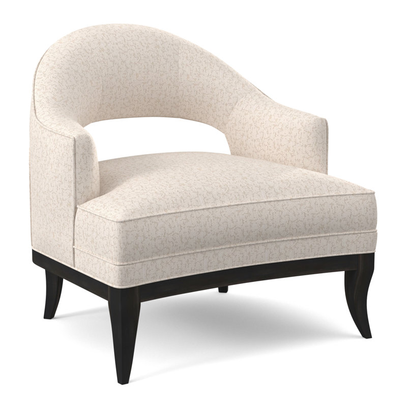 Mariposa 29'' Wide Armchair, Bruges Linen, Espresso