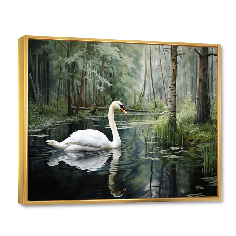 «Bhavna Forest Sawns in Shadows II», reproduction, H 12 po x l 20 po x P 1 po, Cadre flottant doré