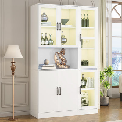 Niah Glass 120 cm W Display Cabinet