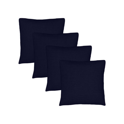 Set of 4 Sunbrella Throw Pillows, 18x18 Inch Square Outdoor Throw Pillows Inserts with Covers