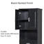 Armoire de salle de bain haut de gamme luxueuse avec panier à linge, unité de rangement tout-en-un 69,9 po avec panier inclinable et 2 portes, rangement autoportant-534934177