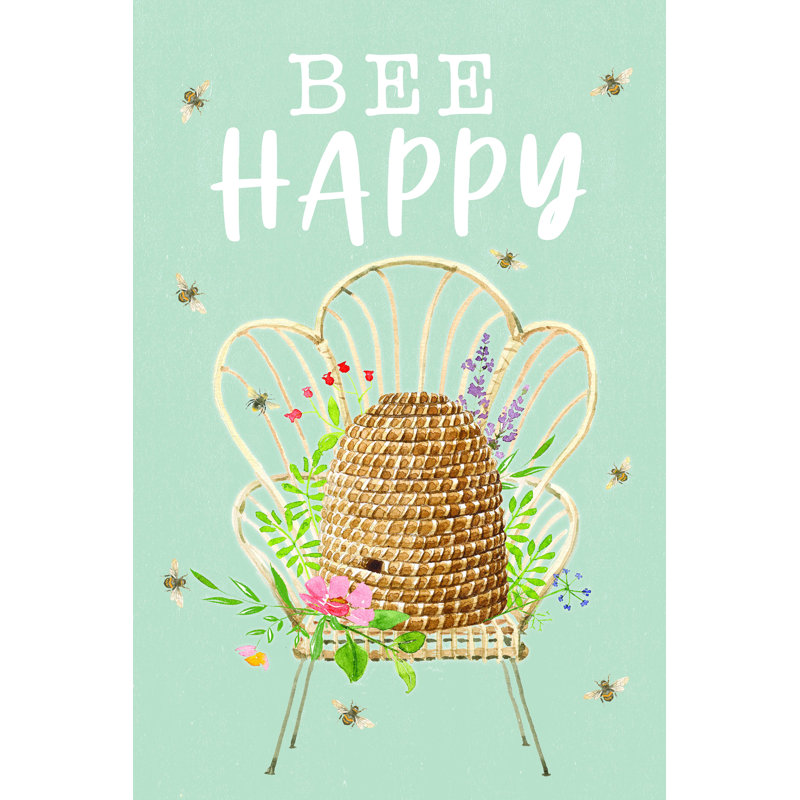 Motif d'abeilles, H 12 po x l 8 po