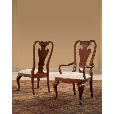 Apsana 19'' H Fabric Upholstered Cherry Armchair