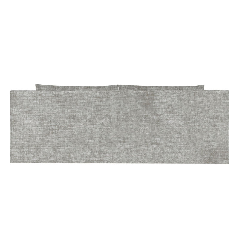 Canapé Mulberry, H 33 po x l 108 po x p 40 po, Velours froissé à trainée argentée, Ébène
