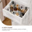 Armoire de rangement pour salle de bain de 67,13 po de hauteur avec 2 portes et 1 tiroir