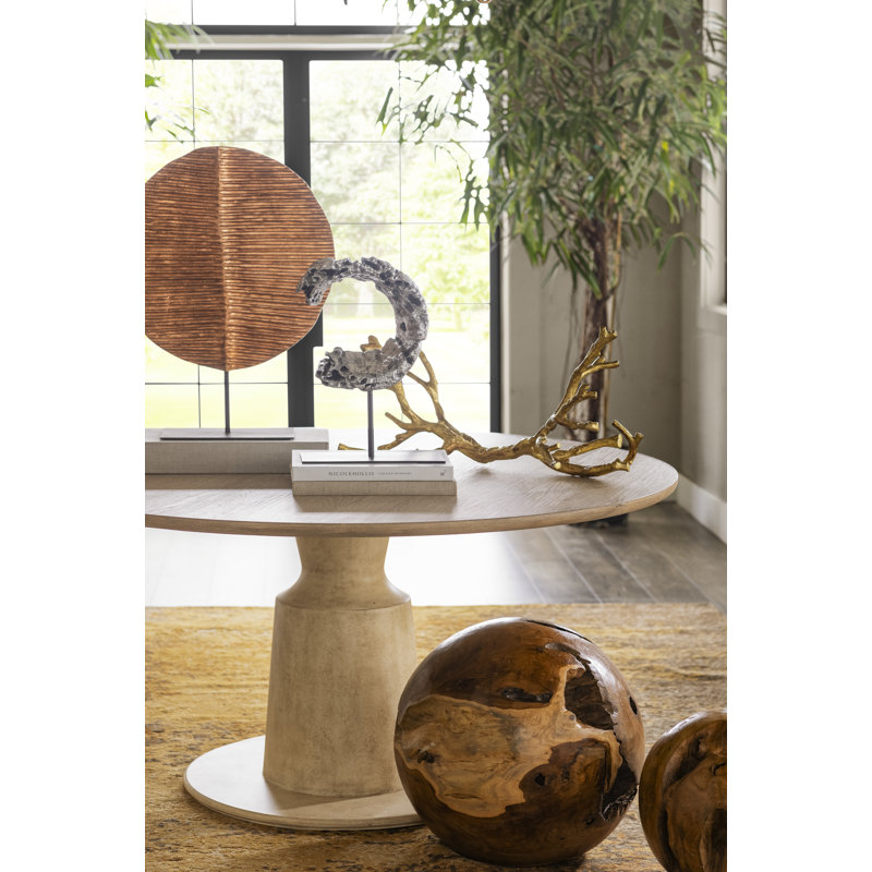 Cast Eroded Circle on Stand