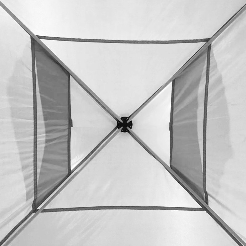 Tente de réception en métal de l 10 pi x P 10 pi, Blanc