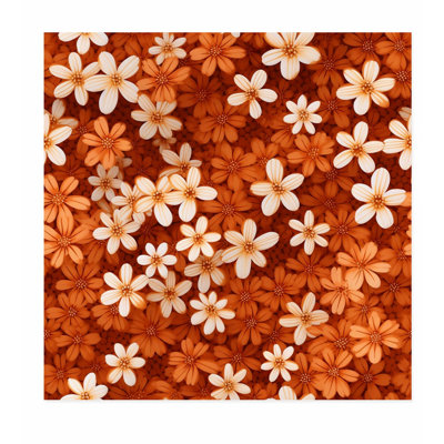 Impression florale d'automne sans cadre