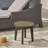 Outdoor 16" Acacia Wood Side Table, Gray Finish