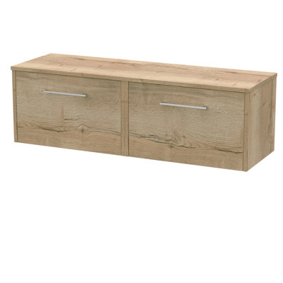 Juno 120Cm Wall Mounted Double Bathroom Vanity Base Only