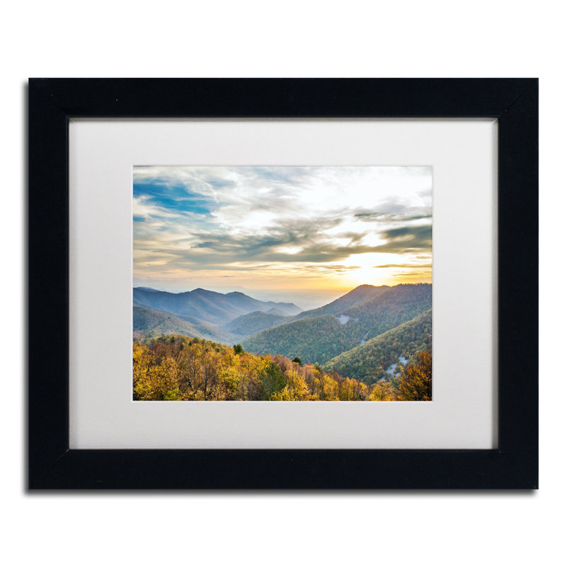 Shenandoah Landscape Canvas Print with Black Frame