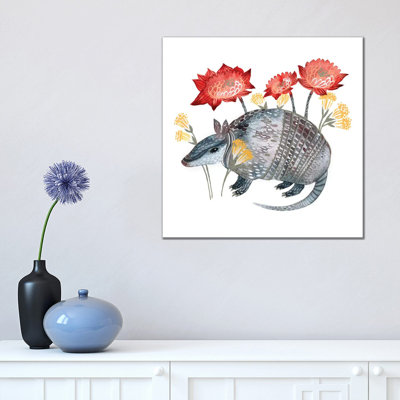 Armadillo 1 Piece Wrapped Canvas Painting