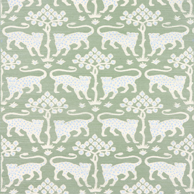 Woodland Leopard Sisal Wallpaper