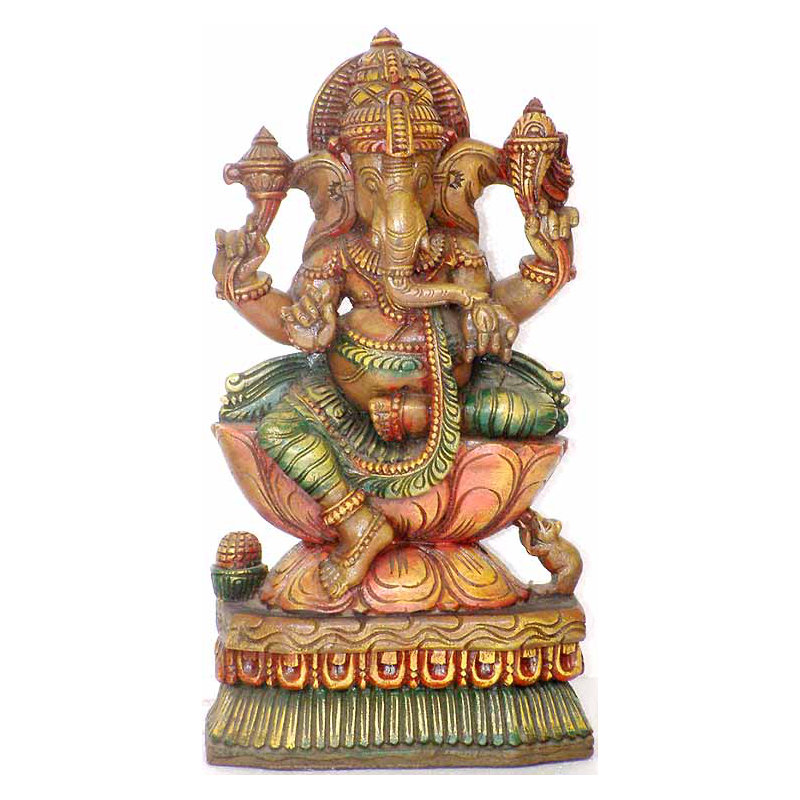 Ganesha à quatre bras en lalitasana