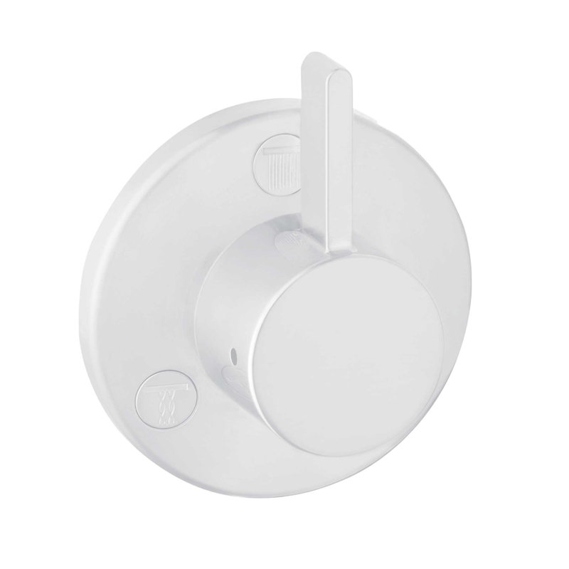 Ecostat Modern Pressure Shower Faucet Trim, Matte White