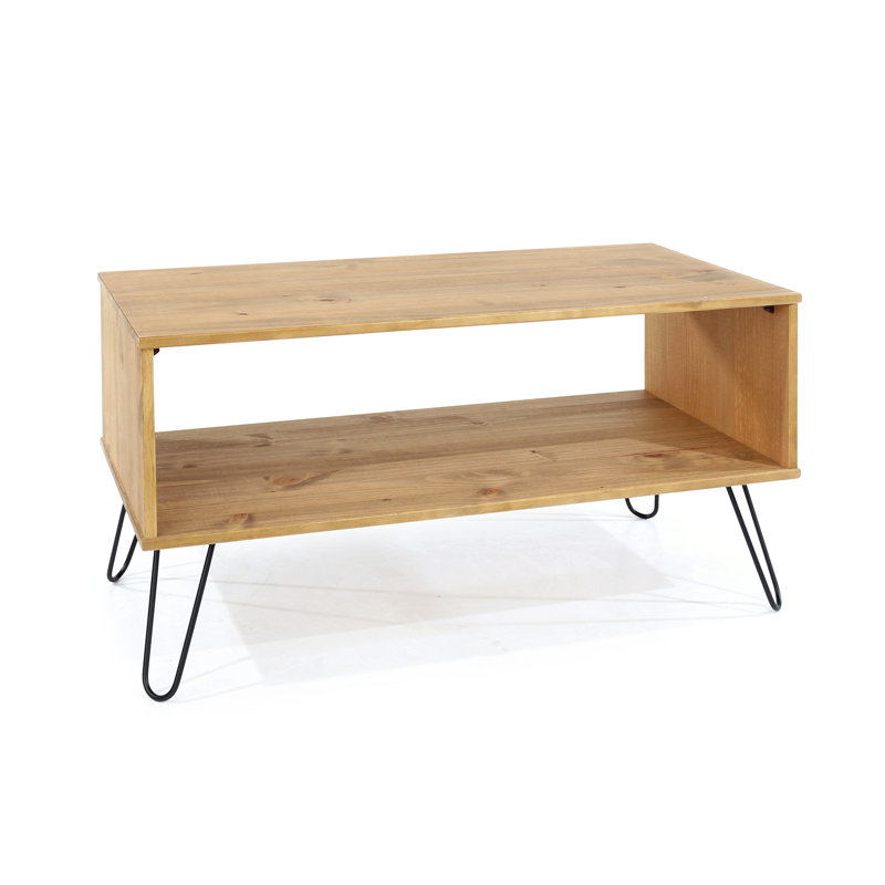 Stathelle Coffee Table with under storage shelf