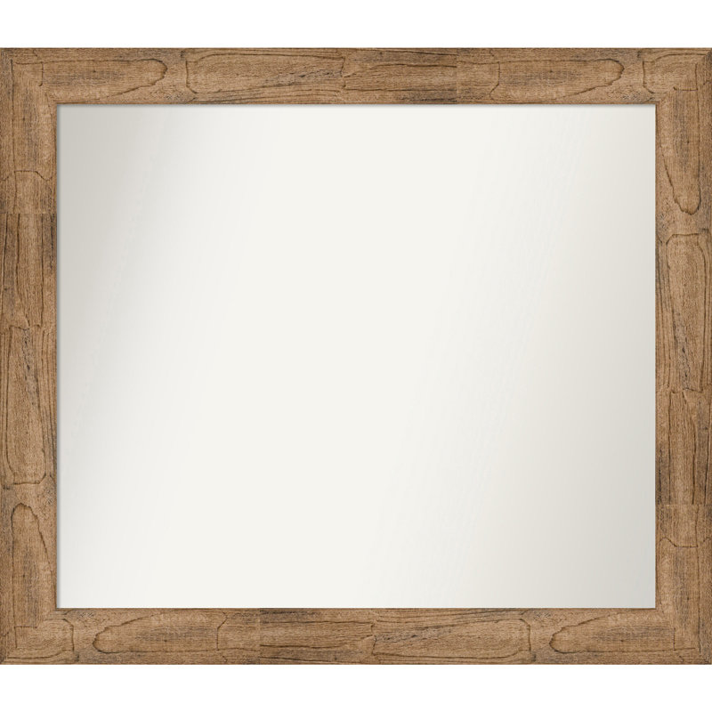 Timmy Solid Wood Wall Mirror, 32.5" x 37.5", Rectangle