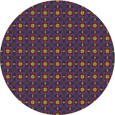 Tapis décoratif mauve géométrique