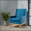 Versatile Four-Legged Fabric Armchair for Various Occasions and Comforts-499896255