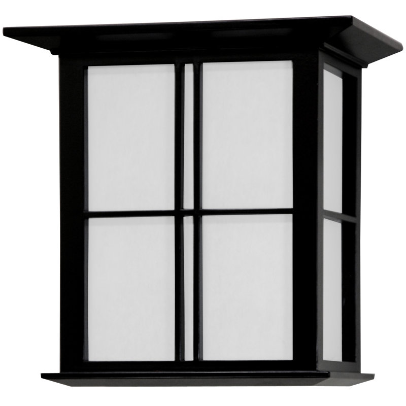 Plafonnier encastré 1 lumière Diarmaid Cross Lattice, Noir