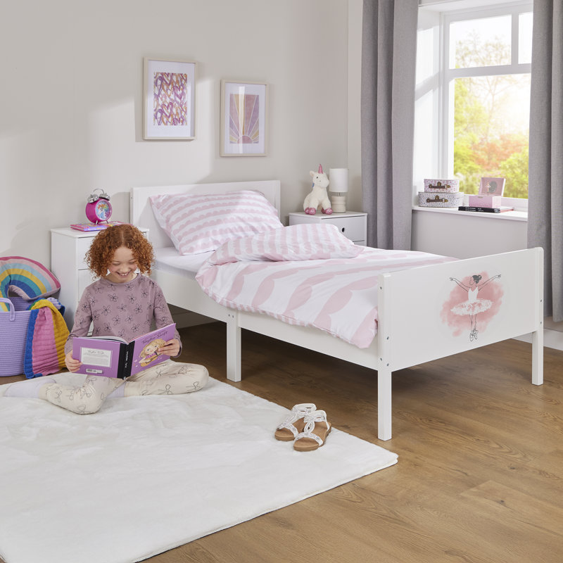 Kids White Single Bed – Ballerina