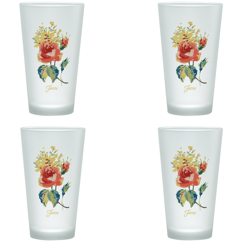 Bouquet floral 16 oz. Ensemble de verrerie en verre