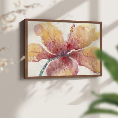Blooming Hibiscus -Framed Print - Restickable
