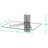 ToccoLeggero 11'' H x 15'' W Metal And Glass Shelf-88990828
