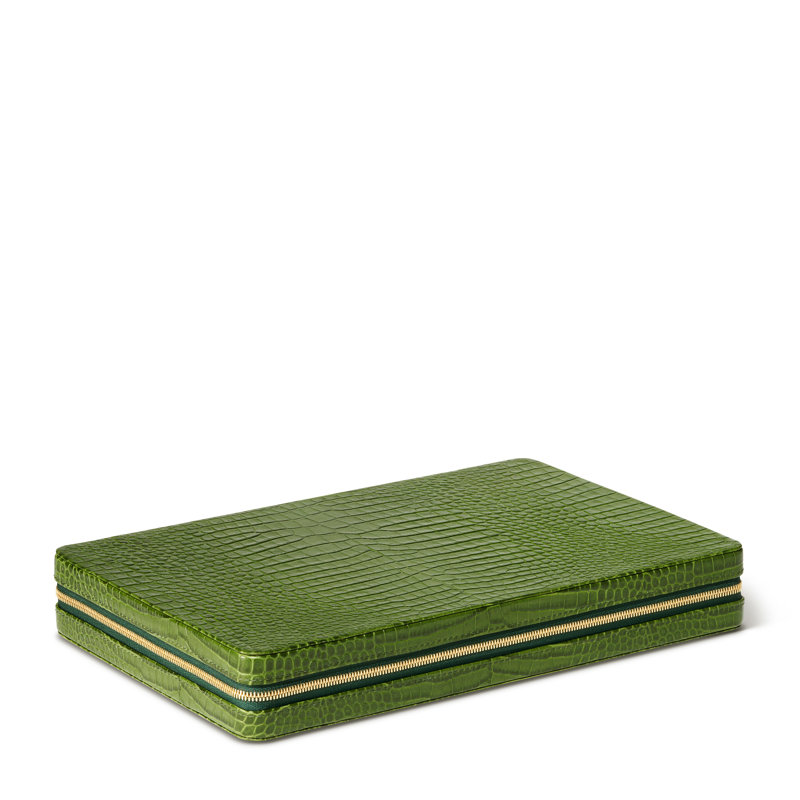 Enzo Travel Backgammon, Green