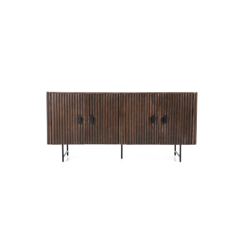 Remi 67'' Solid Wood Sideboard, Brown