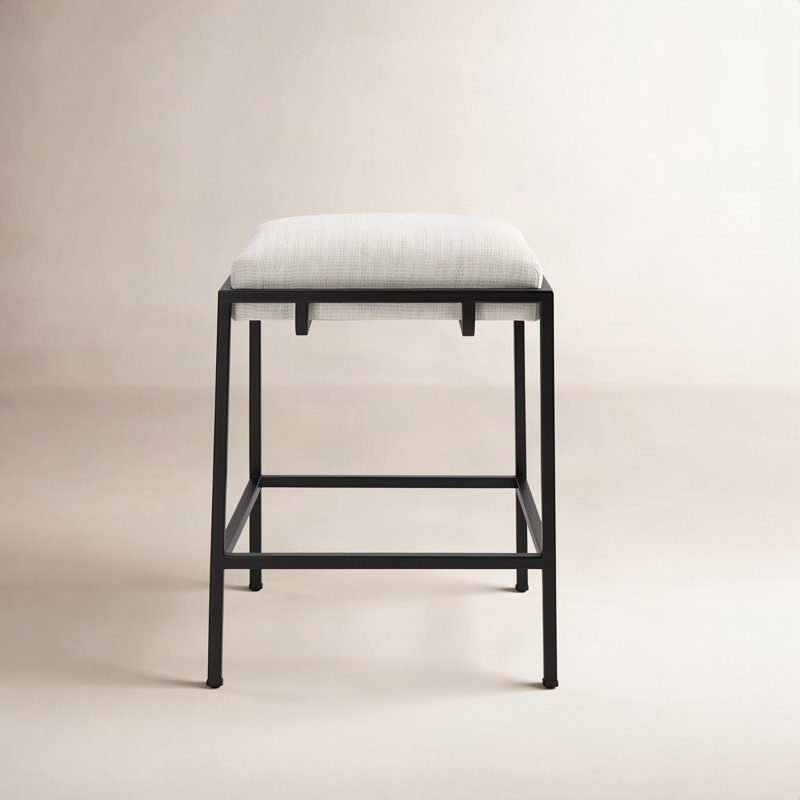 Castine Upholstered Counter Stool with Metal Frame