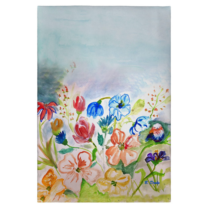 Colorful Flowers Guest Towel