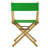 18" Folding Director Chair-19623332-19623320