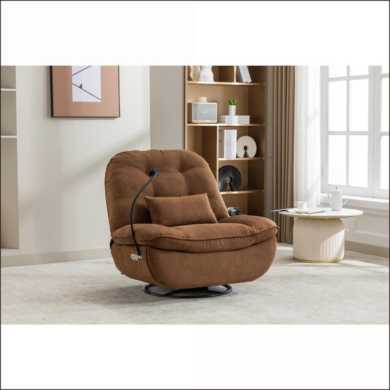 Fauteuils inclinables | Fauteuil oscillant électrique avec Bluetooth, USB, multimodes | Tissu gris anthracite