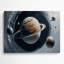 Art mural espace gris minimaliste