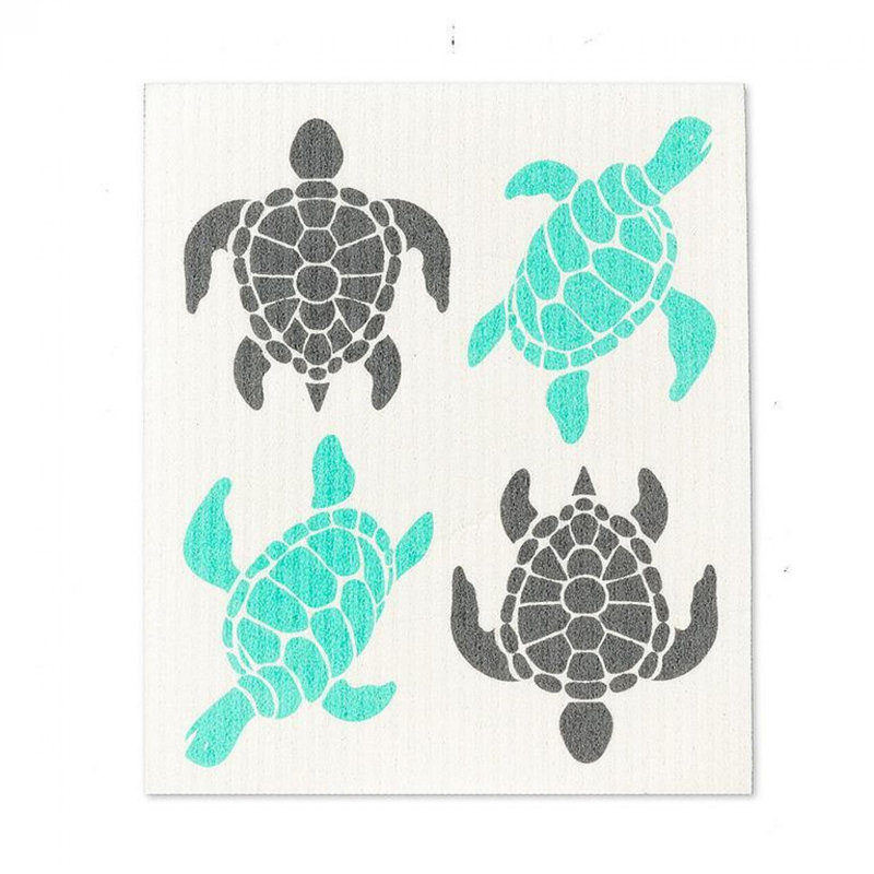 Ensemble de 2 débarbouillettes tortues de mer